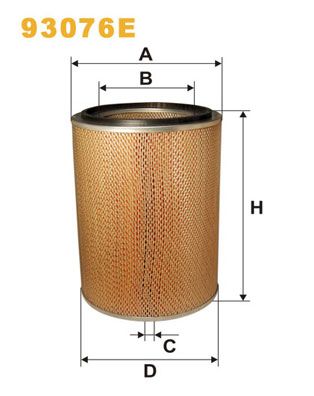 WIX FILTERS oro filtras 93076E